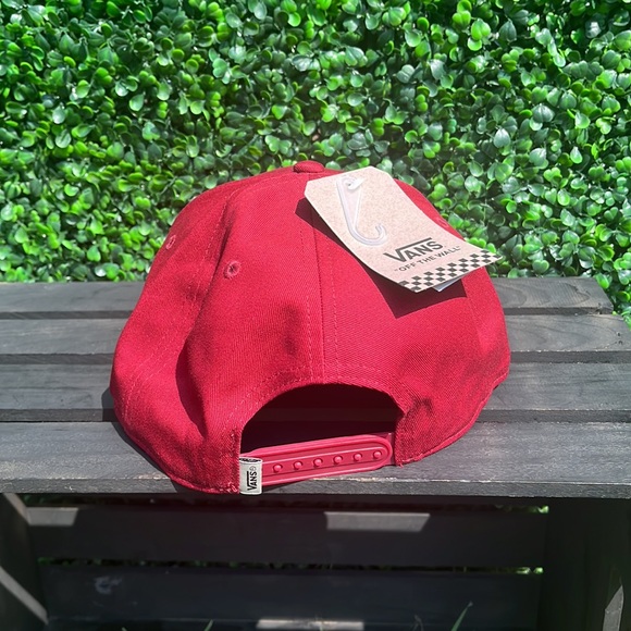 VANS Snapback Hat ❤️ Red ❤️ NWT ❤️ - Picture 2 of 5